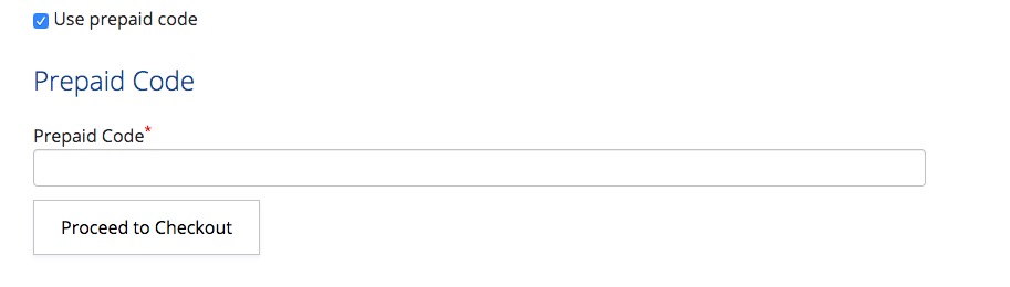 Use Prepaid Code